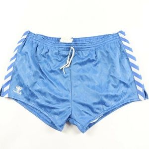 Vintage 90s New Hummel Spell Out Soccer Shorts L
